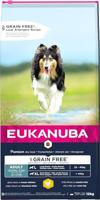 EUKANUBA Graanvrij* premium hondenvoer met kip voor grote en extra grote rassen - droogvoer voor volwassen honden, 12 kg