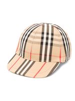 Burberry Kids casquette à carreaux - Tons neutres