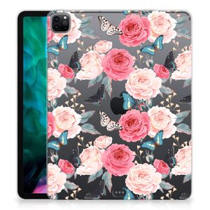 iPad Pro 12.9 (2020) | iPad Pro 12.9 (2021) Siliconen Hoesje Butterfly Roses