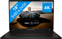 MSI Stealth 18 MERCEDESAMG A1VHG-052NL Intel Core Ultra 9 185H Laptop 45,7 cm (18") WQUXGA 32 GB DDR5-SDRAM 2 TB SSD NVIDIA GeForce RTX 4080 Wi-Fi 7 (802.11be) Windows 11 Pro Zwart - thumbnail