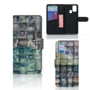 Wallet Case met Pasjes Samsung Galaxy M31 Spijkerbroeken