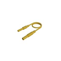 SKS Hirschmann MAL S GG-B 100/2,5 gelb Veiligheidsmeetsnoer [4mm-veiligheidsstekker - 4mm-veiligheidsbus] 100 cm Geel 1 stuk(s)