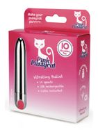 Pink Pussycat Vibrating Silver Bullet - Silver