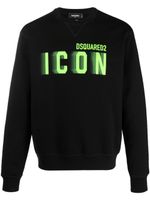 DSQUARED2 t-shirt en coton à imprimé Icon - Noir