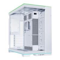 Lian Li O11D EVO RGB pc-behuizing, geïntegreerde RGB-verlichting, 455 mm GPU-ruimte, tot 420 mm radiatoren, staal, aluminium, gehard glas, wit