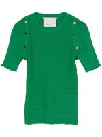 3.1 Phillip Lim haut en maille alvéolée à col rond - Vert