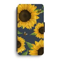 Sunflower and bees: iPhone XR Flip Hoesje - thumbnail