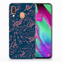 Samsung Galaxy A40 TPU Case Palm Leaves - thumbnail