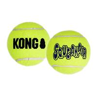 KONG - Squeakair-ballen - Hondenspeelgoed Premium Squeak tennisballen, zacht voor de tanden (set van 3 stuks) - voor kleine honden
