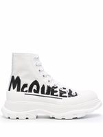 Alexander McQueen baskets montantes Tread Slick - Blanc