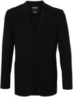 Zegna poplin wool blazer - Noir - thumbnail