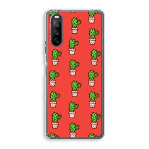 Mini cactus: Sony Xperia 10 III Transparant Hoesje