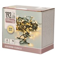 Kerstverlichting - op batterij - warm - wit - 192 lampjes - 15 meter