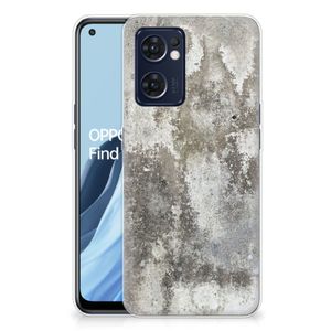 OPPO Reno 7 5G | Find X5 Lite TPU Siliconen Hoesje Beton Print