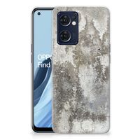 OPPO Reno 7 5G | Find X5 Lite TPU Siliconen Hoesje Beton Print - thumbnail