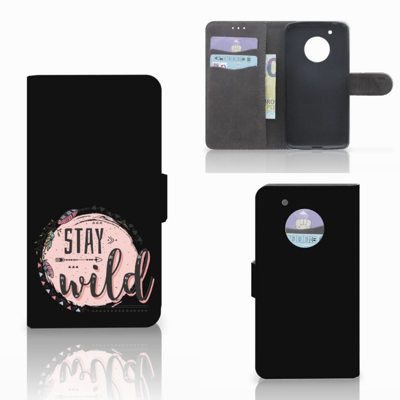 Motorola Moto G5 Plus Leuk Hoesje Boho Stay Wild Motorola Moto G5 Plus Leuk Hoesje Boho Stay Wild
