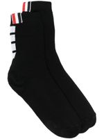 Thom Browne chaussettes à détail 4 bandes signature - Noir