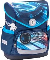 Belmil schooltas Race jongens 30,5 x 19 x 37 cm blauw/zwart