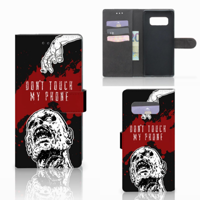 Samsung Galaxy Note 8 Portemonnee Hoesje Zombie Blood Samsung Galaxy Note 8 Portemonnee Hoesje Zombie Blood