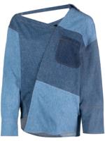 A.W.A.K.E. Mode Denim blouse - Blauw