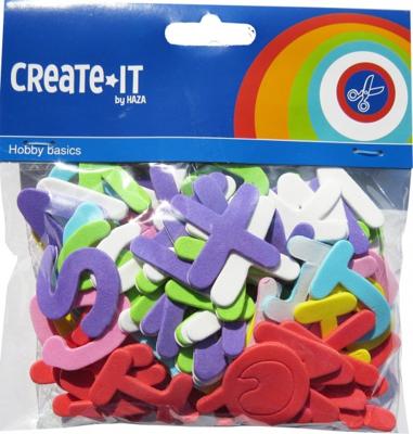Haza Original foamstickers Create It - Letters 104 stuks Haza Original foamstickers Create It - Letters 104 stuks