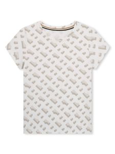 BOSS Kidswear t-shirt à imprimé monogrammé - Blanc