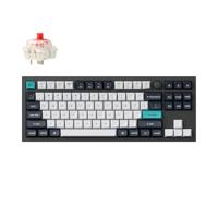 Keychron Q3 Max Draadloos Mechanisch Toetsenbord, Volledig Aluminium, 2,4 GHz Bluetooth, QMK TKL Layout, RGB LED, Hot-swappable Gateron Red Switch Compatibel met Mac Windows Linux - Zwart