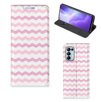 OPPO Find X3 Lite Hoesje met Magneet Waves Roze - thumbnail