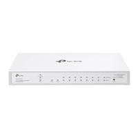 TP-Link Festa Festa FS310GP 10-poorts Gigabit Switch, 8× Gigabit 802.3af/at PoE+ poorten, 2× Gigabit SFP-sleuven, 61W totaal PoE-budget, tot 30 W PoE-vermogen per poort, gratis cloudbeheer