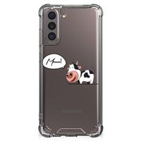 Samsung Galaxy S21 Stevig Bumper Hoesje Cow