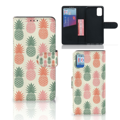 Samsung Galaxy A41 Book Cover Ananas