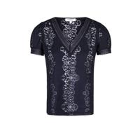 Morgan top met kant marine