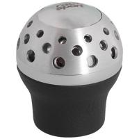 Race Sport pookknop Speedster leer 6 cm lift up reverse zwart