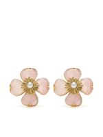 Goossens boucles d'oreilles Trefle à quartz - Rose