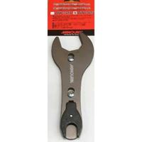 Minoura balhoofd- en pedaalsleutel 30-36 36/15 mm staal zilver