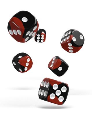 Oakie Doakie Dice D6 Dice 16 mm Glow in the Dark - Lava (12) Oakie Doakie Dice D6 Dice 16 mm Glow in the Dark - Lava (12)
