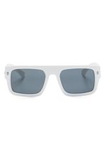 DSQUARED2 EYEWEAR lunettes de soleil à monture pilote - Blanc - thumbnail