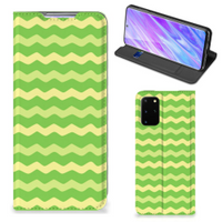 Samsung Galaxy S20 Plus Hoesje met Magneet Waves Green