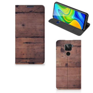 Xiaomi Redmi Note 9 Book Wallet Case Old Wood