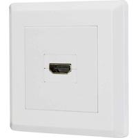 RENKFORCE RF-4724906 HDMI-adapter [1 x HDMI-aansluiting, 1 x HDMI-aansluiting, wit, vergulde contacten