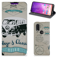 Motorola One Vision Stand Case Retro VW Bus