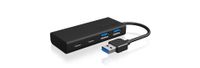 RaidSonic IB-HUB1426-U3 interface hub USB 3.2 Gen 1 (3.1 Gen 1) Type-A 5000 Mbit/s Zwart