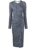 MARANT ÉTOILE robe mi-longue Jelina à pois - Bleu