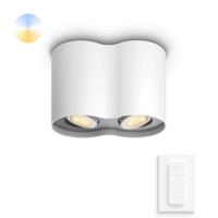 Philips Plafondspot Hue Pillar - White Ambiance 2-lichts wit met schakelaar 929003046601