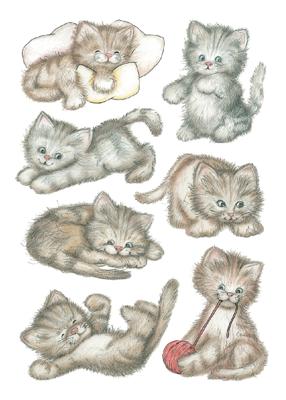 HERMA Decorative label DECOR sweet cat 3 sheets sticker