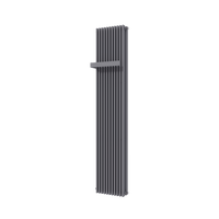 Vipera Corrason dubbele badkamerradiator 40 x 180 cm centrale verwarming antraciet grijs zij- en middenaansluiting 2.238W