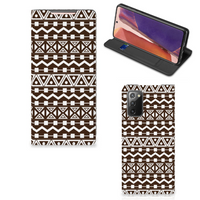 Samsung Galaxy Note20 Hoesje met Magneet Aztec Brown - thumbnail