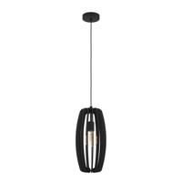 EGLO Pendelleuchte Bajazzara 1xE27 schwarz plafondverlichting E27 40 W