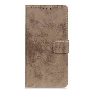 Shop4 - Samsung Galaxy A20e Hoesje - Wallet Case Vintage Khaki