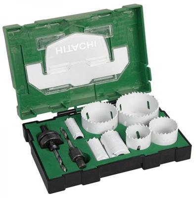 HiKOKI 11 delige bi-metaal gatzagenset in box met 19 25 32 38 44 57 68mm en houders HiKOKI 11 delige bi-metaal gatzagenset in box met 19 25 32 38 44 57 68mm en houders